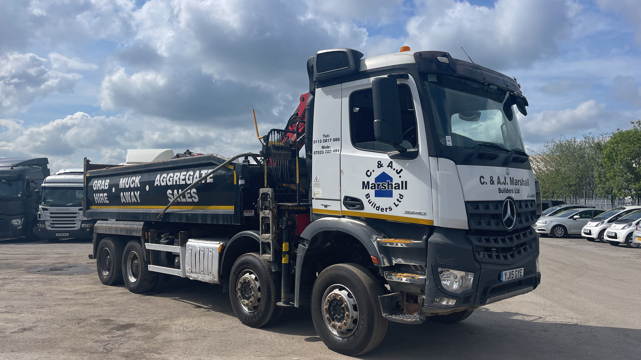 MERCEDES-BENZ AROCS  3240 - Camion benne, Camion grue: photos 1 MERCEDES-BENZ AROCS  3240 - Camion benne, Camion grue: photos 1
