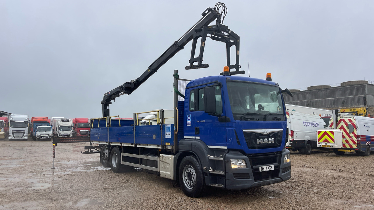 Man TGS 26.360 - Camion plateau, Camion grue: photos 1 Man TGS 26.360 - Camion plateau, Camion grue: photos 1