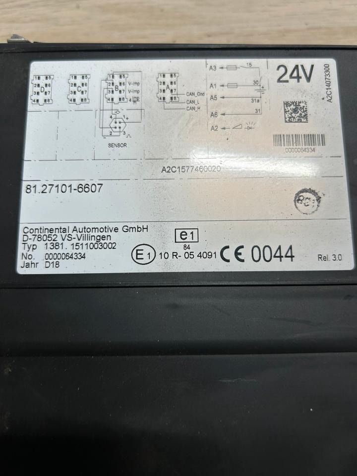 MAN EURO 6 Tachograph 81.27101-6607 - Chronotachygraphe: photos 5 MAN EURO 6 Tachograph 81.27101-6607 - Chronotachygraphe: photos 5