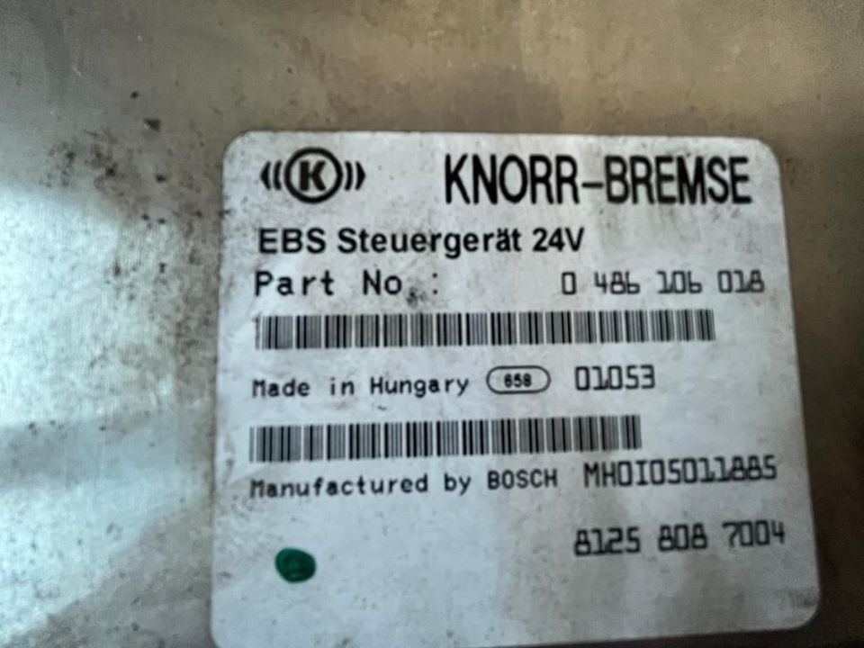 MAN KNORR BREMSE EBS Steuergerät 81.25808.7004 - Bloc de gestion pour Camion: photos 2 MAN KNORR BREMSE EBS Steuergerät 81.25808.7004 - Bloc de gestion pour Camion: photos 2