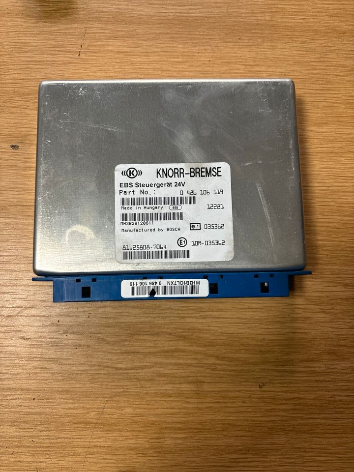 MAN KNORR-BREMSE EBS Steuergerät 81.25808-7064 - Bloc de gestion pour Camion: photos 1 MAN KNORR-BREMSE EBS Steuergerät 81.25808-7064 - Bloc de gestion pour Camion: photos 1