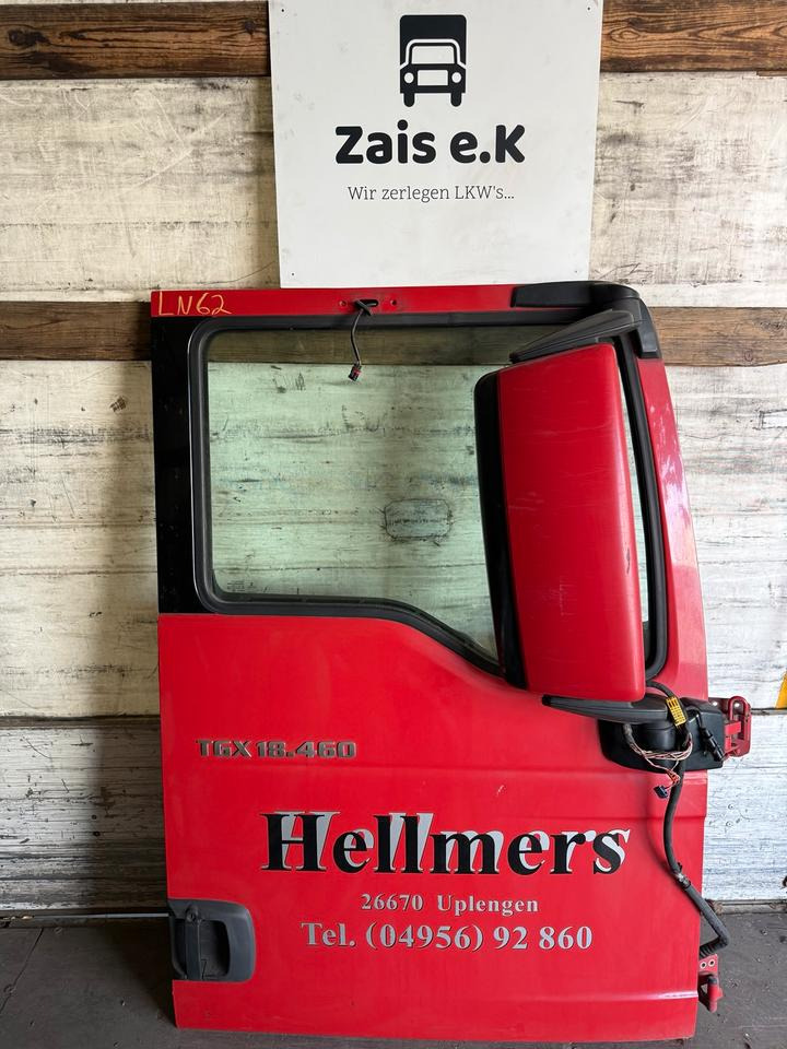 MAN TGX Beifahrertür Rot Spiegel Innenverkleidung LN 62 - Portière et pièces pour Camion: photos 1 MAN TGX Beifahrertür Rot Spiegel Innenverkleidung LN 62 - Portière et pièces pour Camion: photos 1