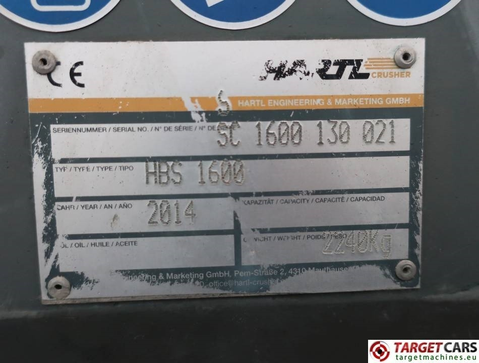 Godet pour Engins de chantier neuf Hartl HBS 1600 Screening 160cm Bucket up to 22T UNUSED: photos 9