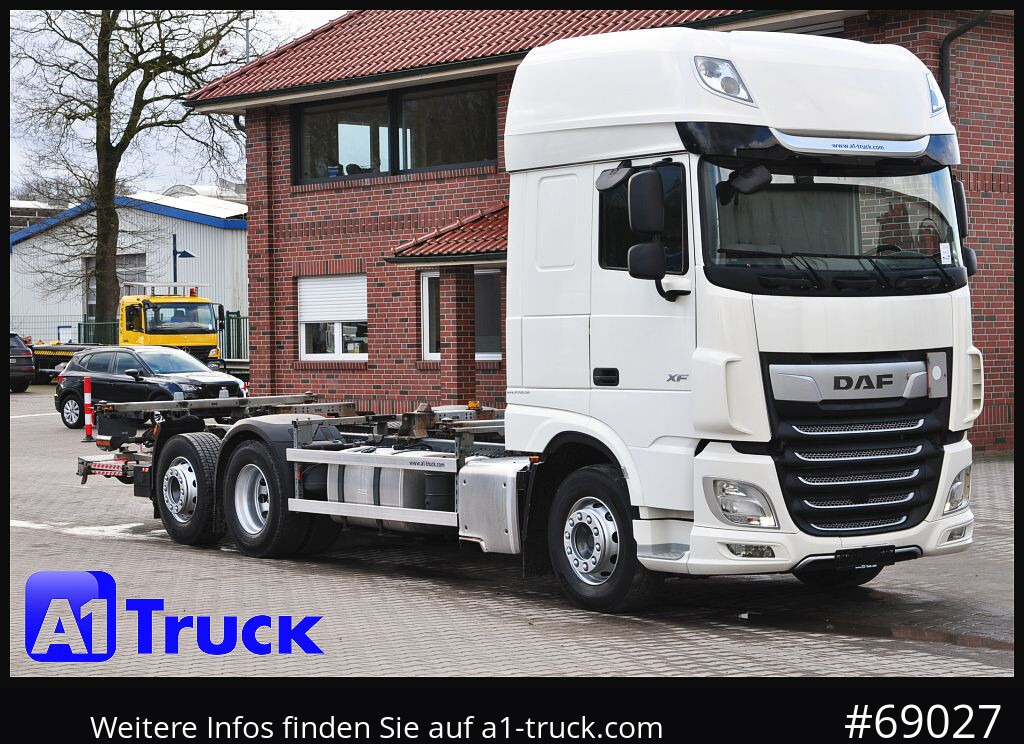 DAF XF 480 FAN Intarder LBW 2t. Lenkachse Steering - Camion porte-conteneur/ Caisse mobile: photos 1 DAF XF 480 FAN Intarder LBW 2t. Lenkachse Steering - Camion porte-conteneur/ Caisse mobile: photos 1