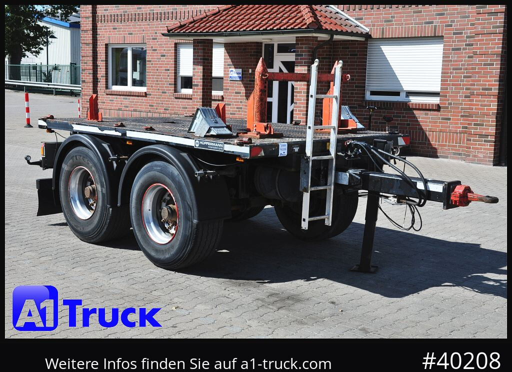 HUEFFERMANN HTA1800, Ballast, BPW Achsen, Luft, - Remorque plateau: photos 1 HUEFFERMANN HTA1800, Ballast, BPW Achsen, Luft, - Remorque plateau: photos 1
