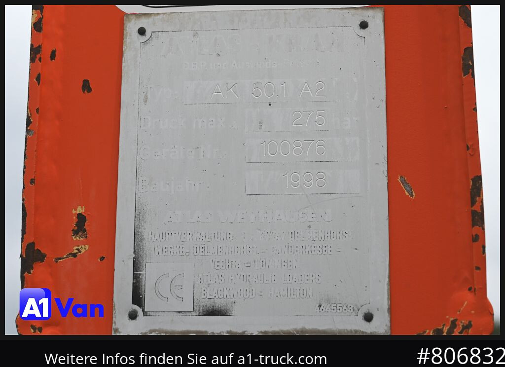 MAN TGL 8.180 Kipper Kran, Meiller, Atlas, AHK - Utilitaire benne: photos 4 MAN TGL 8.180 Kipper Kran, Meiller, Atlas, AHK - Utilitaire benne: photos 4
