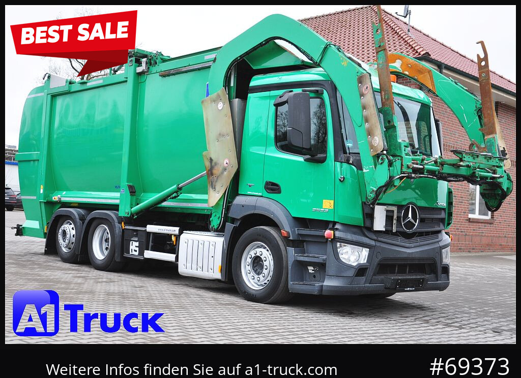 MERCEDES-BENZ Antos 2533, HS Millenium XXL37 Überkopflader, - Benne à ordures ménagères: photos 1 MERCEDES-BENZ Antos 2533, HS Millenium XXL37 Überkopflader, - Benne à ordures ménagères: photos 1