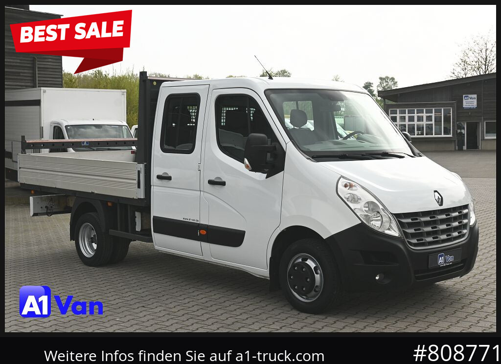 RENAULT Master Pritsche Doka, AHK 3,5Tonnen , Klima, Luftfederung - Utilitaire plateau: photos 1 RENAULT Master Pritsche Doka, AHK 3,5Tonnen , Klima, Luftfederung - Utilitaire plateau: photos 1