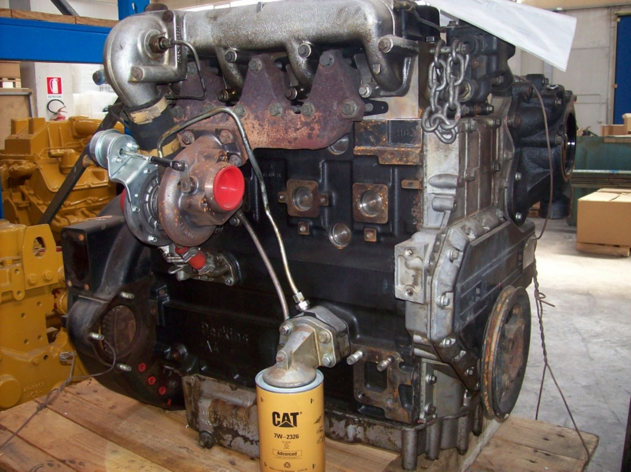 Caterpillar 3054 Motore PERKINS Serie 1000. Revisionato, completo di turbo nuovo. Effettuato banco prova. - Moteur pour Engins de chantier: photos 1 Caterpillar 3054 Motore PERKINS Serie 1000. Revisionato, completo di turbo nuovo. Effettuato banco prova. - Moteur pour Engins de chantier: photos 1