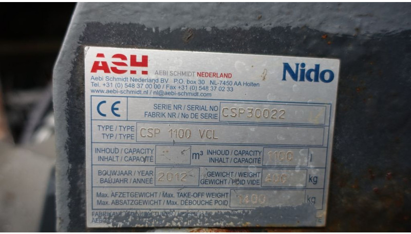Schmidt Nido CSP 100 Sproeimachine - Epandeur de sable: photos 2 Schmidt Nido CSP 100 Sproeimachine - Epandeur de sable: photos 2