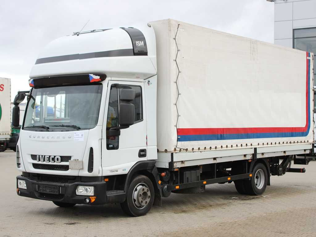 Iveco EUROCARGO 75E18, TAIL LIFT, SLEEPING CABIN - Utilitaire rideaux coulissants (PLSC): photos 1 Iveco EUROCARGO 75E18, TAIL LIFT, SLEEPING CABIN - Utilitaire rideaux coulissants (PLSC): photos 1