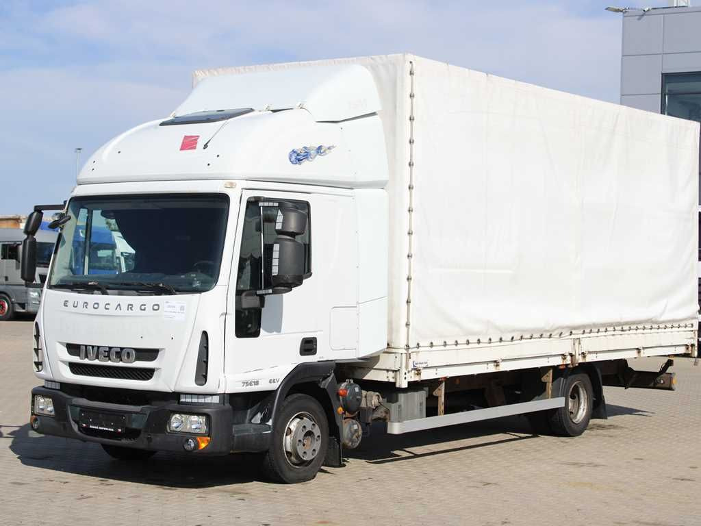 Iveco EUROCARGO ML 75E18,EURO 5EEV,PNEU 90%,SIDEWALLS - Utilitaire rideaux coulissants (PLSC): photos 1 Iveco EUROCARGO ML 75E18,EURO 5EEV,PNEU 90%,SIDEWALLS - Utilitaire rideaux coulissants (PLSC): photos 1