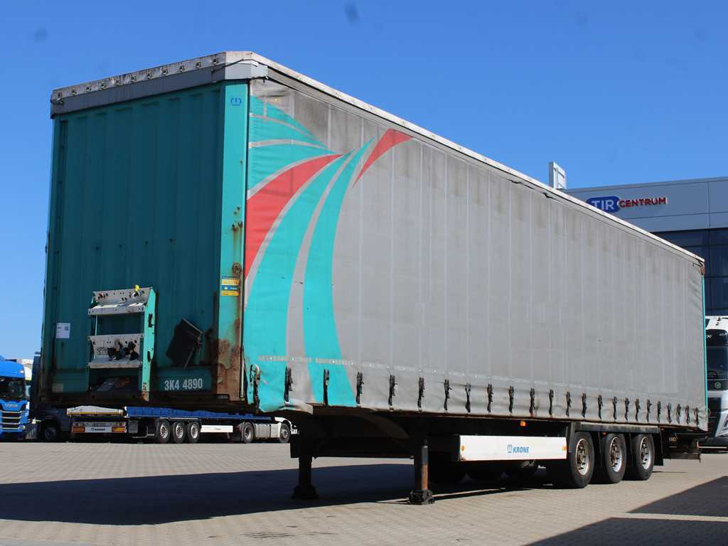 Krone SD 04, LOWDECK, LIFTING AXLE, LIFT ROOF - Semi-remorque rideaux coulissants: photos 1 Krone SD 04, LOWDECK, LIFTING AXLE, LIFT ROOF - Semi-remorque rideaux coulissants: photos 1