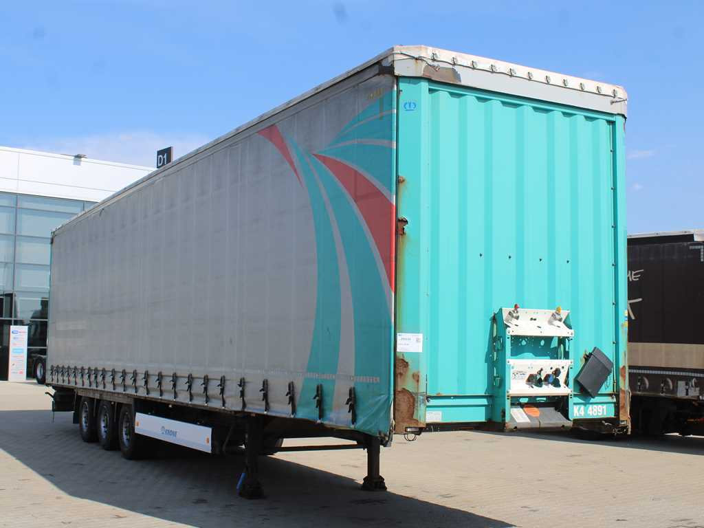 Krone SD 04, LOWDECK, LIFTING AXLE, LIFT ROOF - Semi-remorque rideaux coulissants: photos 2 Krone SD 04, LOWDECK, LIFTING AXLE, LIFT ROOF - Semi-remorque rideaux coulissants: photos 2