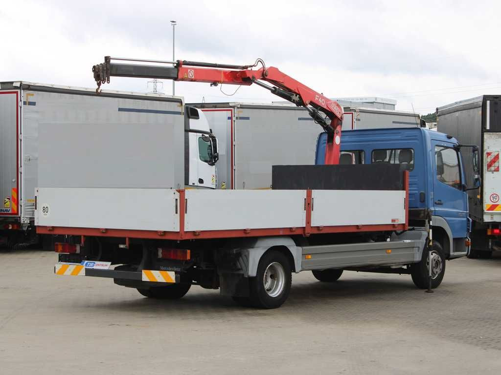 Mercedes-Benz ATEGO 1018, EURO 3, CRANE FASSI F40A.21 - Camion plateau, Camion grue: photos 3 Mercedes-Benz ATEGO 1018, EURO 3, CRANE FASSI F40A.21 - Camion plateau, Camion grue: photos 3
