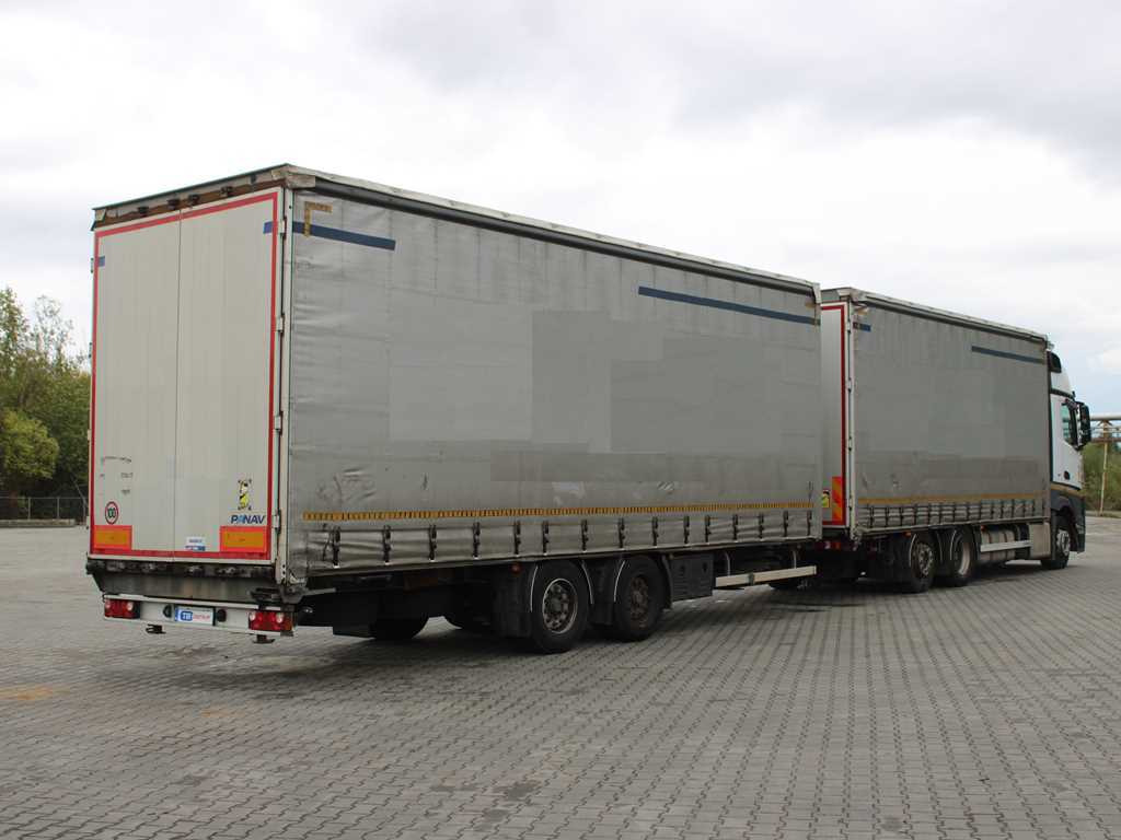 Mercedes-Benz Actros 2542, 6X2, LIFTING AXLE + PANAV TVK18M - Camion à rideaux coulissants: photos 4 Mercedes-Benz Actros 2542, 6X2, LIFTING AXLE + PANAV TVK18M - Camion à rideaux coulissants: photos 4