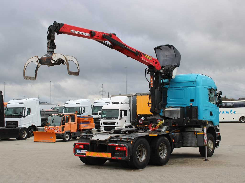 Scania R490, 6X4, EURO 6, DOUBLE CIRCUIT HYDRAULIC, PALFINGER EPSILON M13Z91 - Tracteur routier: photos 4 Scania R490, 6X4, EURO 6, DOUBLE CIRCUIT HYDRAULIC, PALFINGER EPSILON M13Z91 - Tracteur routier: photos 4
