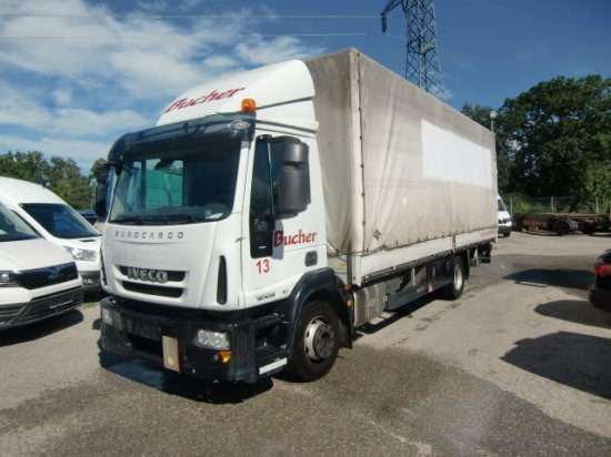 Iveco Eurocargo 120E22 Plane, Schalter LBW - Camion à rideaux coulissants: photos 1 Iveco Eurocargo 120E22 Plane, Schalter LBW - Camion à rideaux coulissants: photos 1