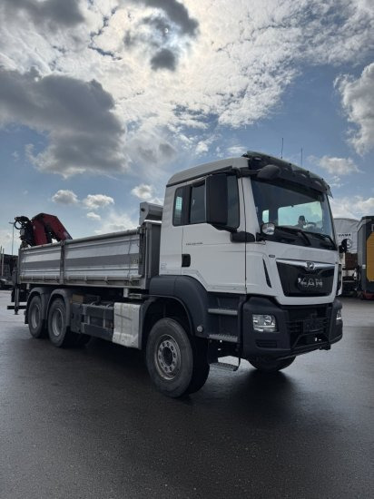 MAN TGS 26.430 6x4 3-Seitenkipper, HMF 2020K-RC Heckkran abnehmbar, - Camion benne, Camion grue: photos 3 MAN TGS 26.430 6x4 3-Seitenkipper, HMF 2020K-RC Heckkran abnehmbar, - Camion benne, Camion grue: photos 3