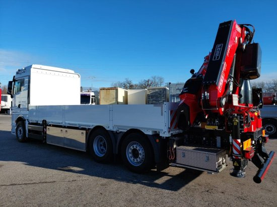 MAN TGX 26.510 LL Pritsche, Fassi F545RA.2.28XE, Containerverschlüsse, - Camion plateau, Camion grue: photos 4 MAN TGX 26.510 LL Pritsche, Fassi F545RA.2.28XE, Containerverschlüsse, - Camion plateau, Camion grue: photos 4