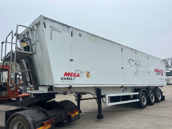 MEGA Alu-Kastenmulde 55m³, SAF-Achsen, Rollplane, Kombiklappe, Stehpodest - Semi-remorque benne: photos 5 MEGA Alu-Kastenmulde 55m³, SAF-Achsen, Rollplane, Kombiklappe, Stehpodest - Semi-remorque benne: photos 5