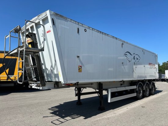 MEGA Light Alu-Kippmulde 55m³, Kombiklappe, SAF-Achsen, 1-A Liftachse, Rollplane - Semi-remorque benne: photos 1 MEGA Light Alu-Kippmulde 55m³, Kombiklappe, SAF-Achsen, 1-A Liftachse, Rollplane - Semi-remorque benne: photos 1