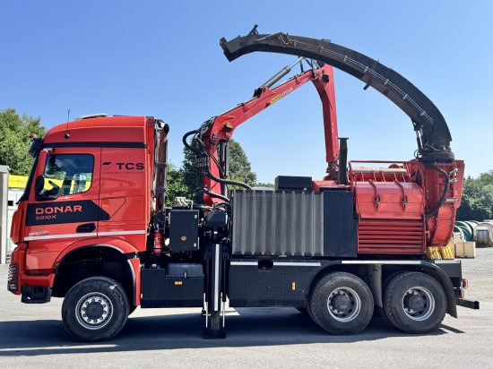 Mercedes-Benz ACTROS 6x4 DONAR 5810K ? Hack-LKW / Mobilhacker | TCS Umwelttechnik - Broyeur de végétaux, Camion: photos 2 Mercedes-Benz ACTROS 6x4 DONAR 5810K ? Hack-LKW / Mobilhacker | TCS Umwelttechnik - Broyeur de végétaux, Camion: photos 2
