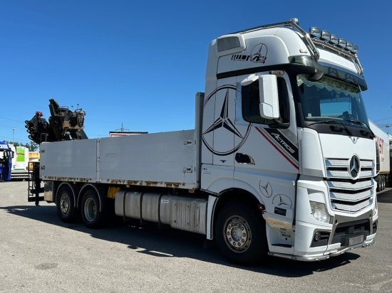 Mercedes-Benz Actros 2545 L 6x2, Retarder, Pritsche, Hiab XS 166 D-4 PRO, E5 - Camion plateau, Camion grue: photos 3 Mercedes-Benz Actros 2545 L 6x2, Retarder, Pritsche, Hiab XS 166 D-4 PRO, E5 - Camion plateau, Camion grue: photos 3