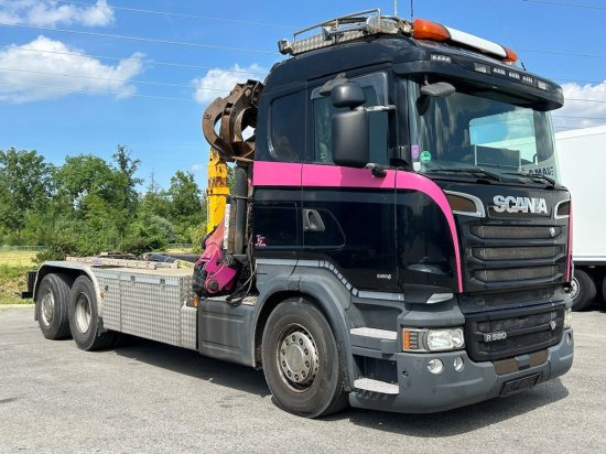 Scania R580 6x2, Schrottkran, E6, Lenk-Lift-Achse - Camion ampliroll, Camion grue: photos 3 Scania R580 6x2, Schrottkran, E6, Lenk-Lift-Achse - Camion ampliroll, Camion grue: photos 3