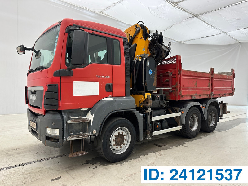 MAN TGS 26.360 - 6x4 - Camion benne, Camion grue: photos 1 MAN TGS 26.360 - 6x4 - Camion benne, Camion grue: photos 1