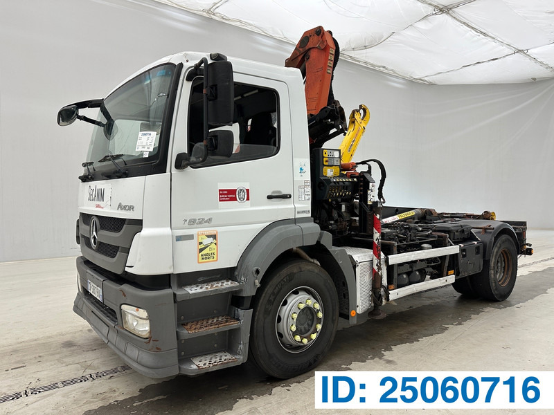 Mercedes-Benz Axor 1824 - Camion ampliroll, Camion grue: photos 1 Mercedes-Benz Axor 1824 - Camion ampliroll, Camion grue: photos 1