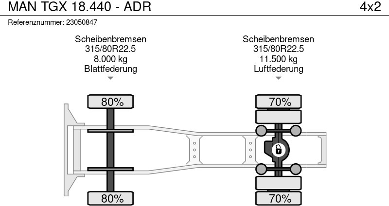Tracteur routier MAN TGX 18.440 - ADR: photos 12