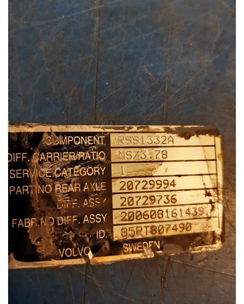 Volvo RSS1332A RSS1332A - Essieu arrière: photos 2 Volvo RSS1332A RSS1332A - Essieu arrière: photos 2