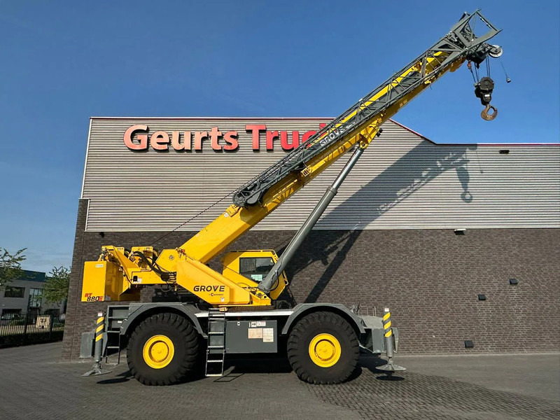 Grove RT880E ROUGH TERRAIN CRANE + JIB + 2 x WINCH - Grue automotrice lente: photos 5 Grove RT880E ROUGH TERRAIN CRANE + JIB + 2 x WINCH - Grue automotrice lente: photos 5
