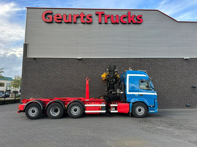 Camion ampliroll, Camion grue Volvo FM 500 8X2 HIAB MULTILIFT HAAKARMSYSTEM / ABROLLKIPPER / HOOKLIFT MET HIAB LOGLIFT 165Z LAADKRAAN: photos 7