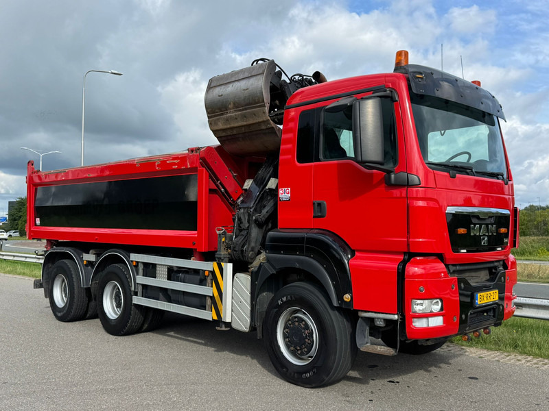 MAN TGS 32.400 6x6 Kipper with Crane - Camion benne, Camion grue: photos 1 MAN TGS 32.400 6x6 Kipper with Crane - Camion benne, Camion grue: photos 1