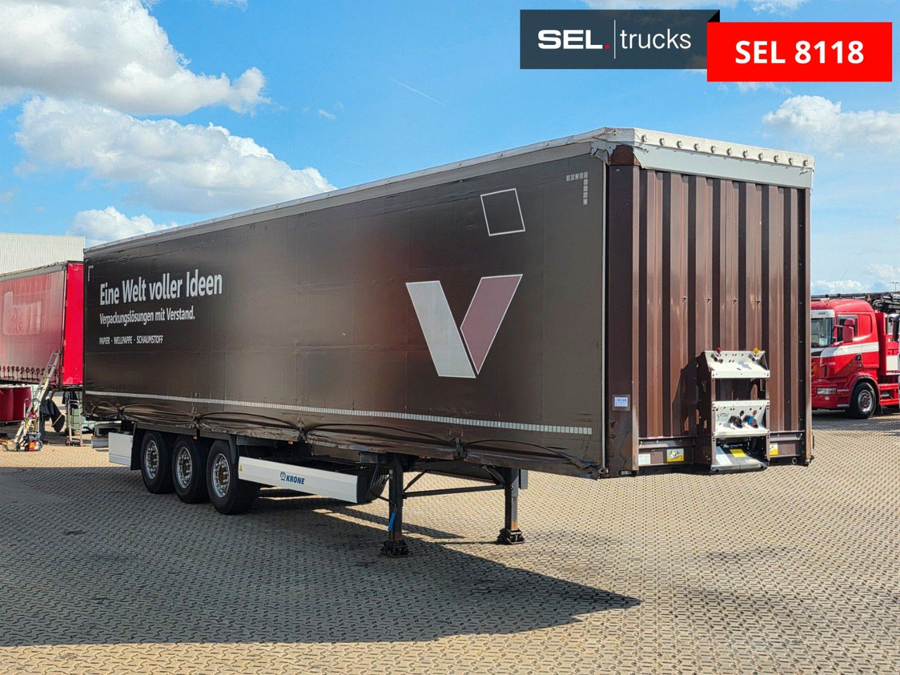 Krone SD / Liftachse / EDSCHA - Semi-remorque rideaux coulissants: photos 3 Krone SD / Liftachse / EDSCHA - Semi-remorque rideaux coulissants: photos 3