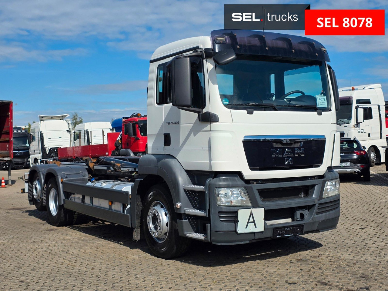 MAN TGS 26.400 6x2-2 BL / F.X. Meiller / ADR AT - Camion ampliroll: photos 3 MAN TGS 26.400 6x2-2 BL / F.X. Meiller / ADR AT - Camion ampliroll: photos 3