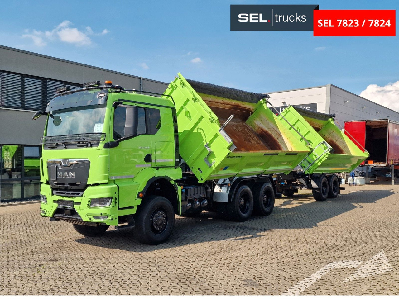 MAN TGS 33.510 6x6 BL CH /Dreiseitenkipper /6x6 / 6D - Camion benne: photos 1 MAN TGS 33.510 6x6 BL CH /Dreiseitenkipper /6x6 / 6D - Camion benne: photos 1