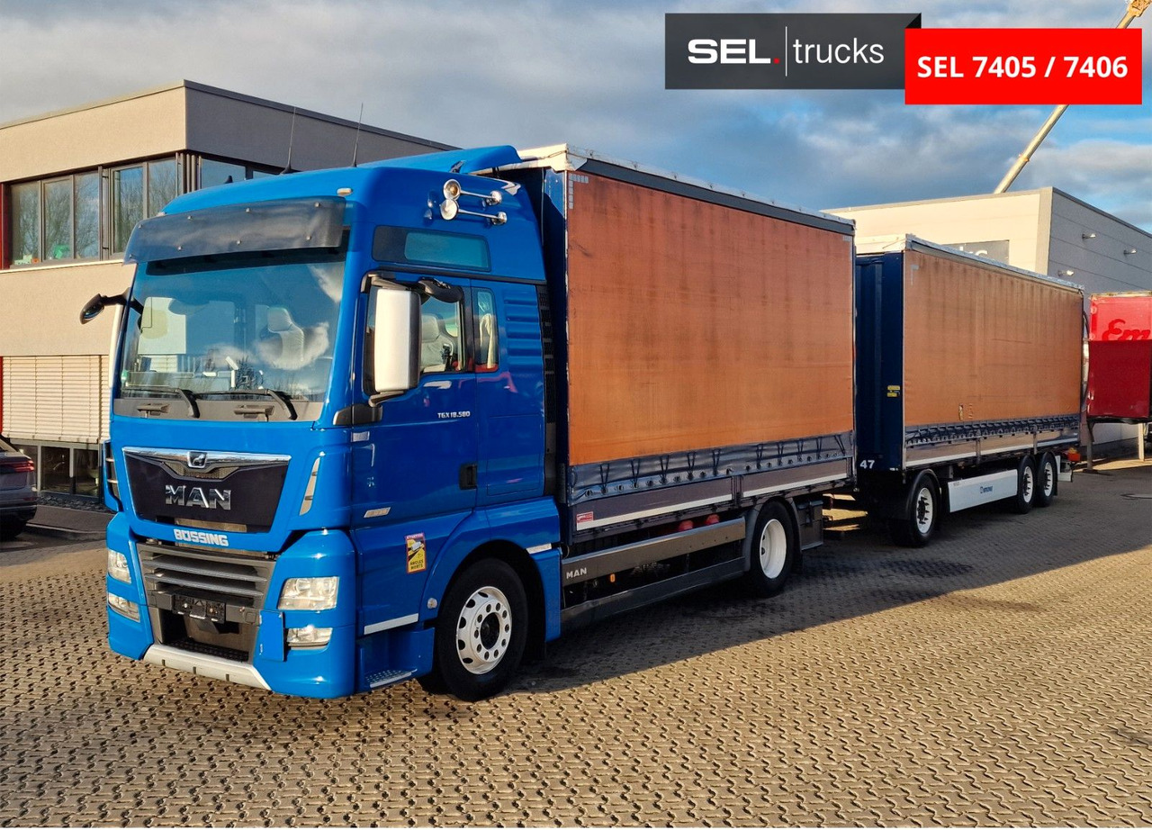 MAN TGX 18.580 4X2 LL/ Intarder/Aluklappen/Durchlade - Camion à rideaux coulissants: photos 2 MAN TGX 18.580 4X2 LL/ Intarder/Aluklappen/Durchlade - Camion à rideaux coulissants: photos 2
