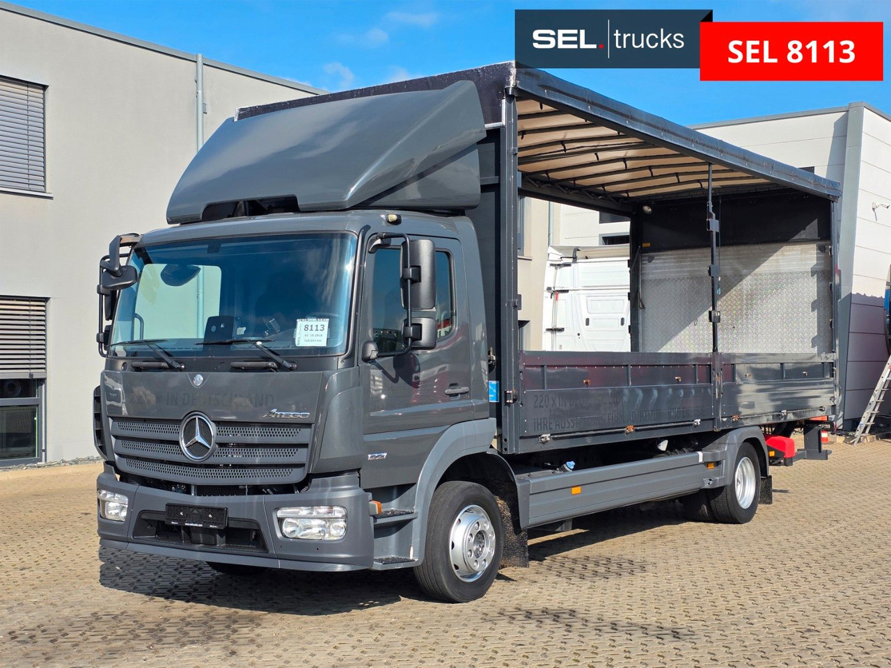 Mercedes-Benz Atego 1221 / Ladebordwand / Rückfahrkamera - Camion à rideaux coulissants: photos 1 Mercedes-Benz Atego 1221 / Ladebordwand / Rückfahrkamera - Camion à rideaux coulissants: photos 1