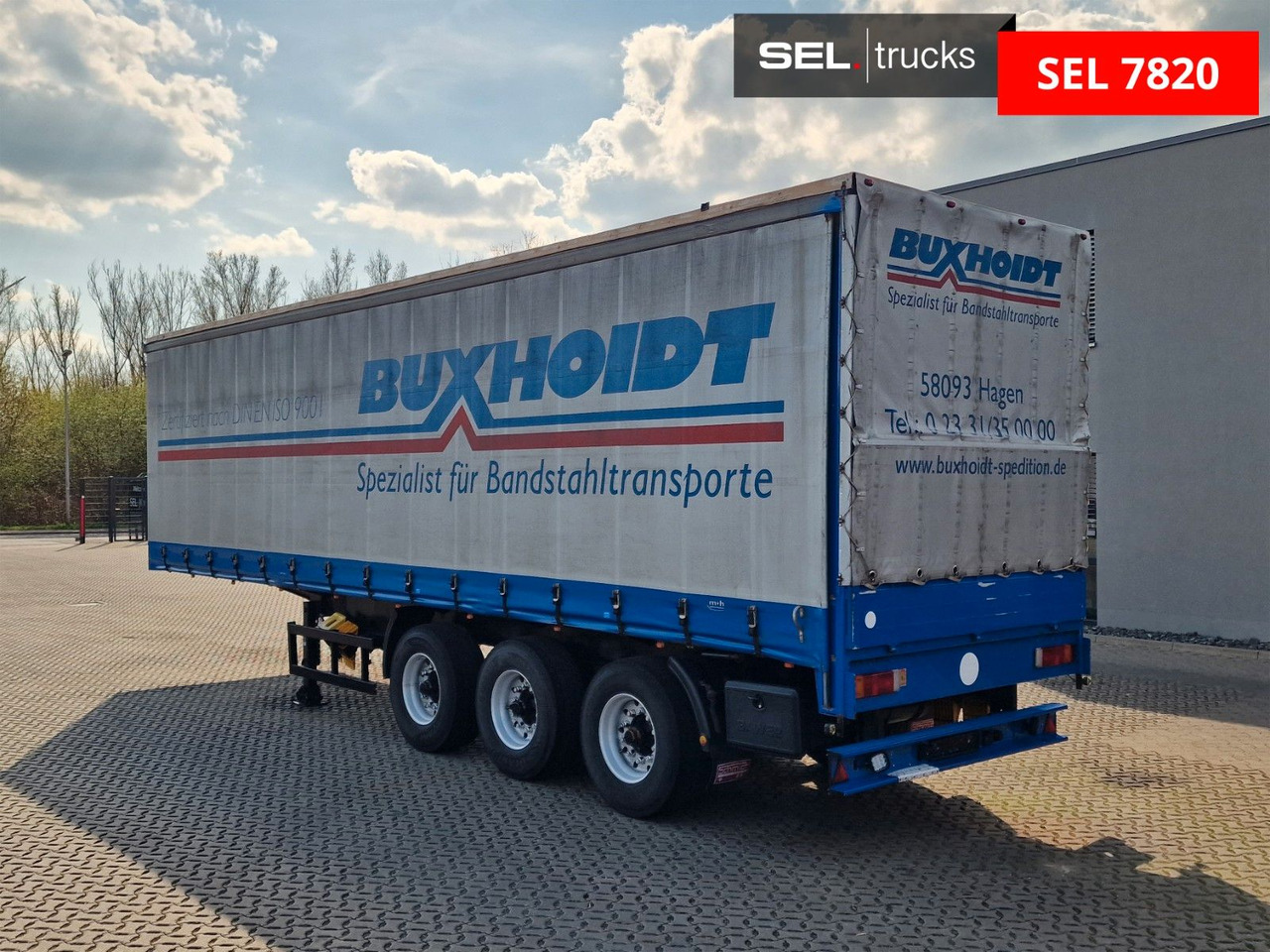 Semi-remorque rideaux coulissants Schmidt Hagen SPC/39/E/10,5 / Coilmulde / Lenk-Liftachse: photos 8