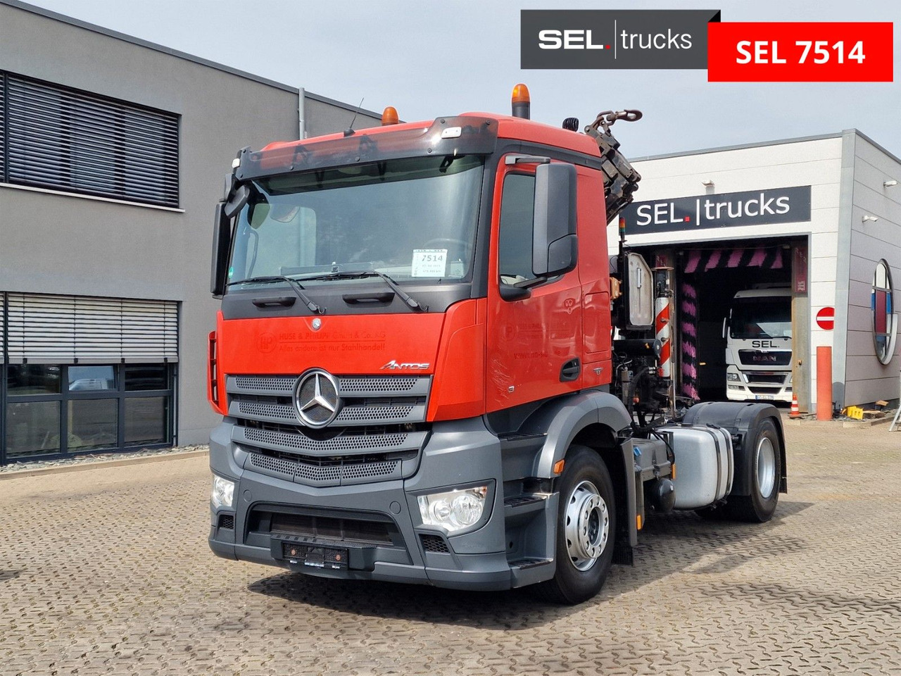 Mercedes-Benz Antos 1843 / Atlas 172.3E-A4 / KRAN - Tracteur routier: photos 2 Mercedes-Benz Antos 1843 / Atlas 172.3E-A4 / KRAN - Tracteur routier: photos 2