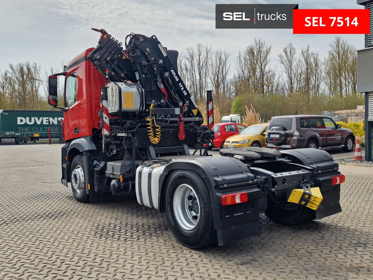 Mercedes-Benz Antos 1843 / Atlas 172.3E-A4 / KRAN - Tracteur routier: photos 1 Mercedes-Benz Antos 1843 / Atlas 172.3E-A4 / KRAN - Tracteur routier: photos 1