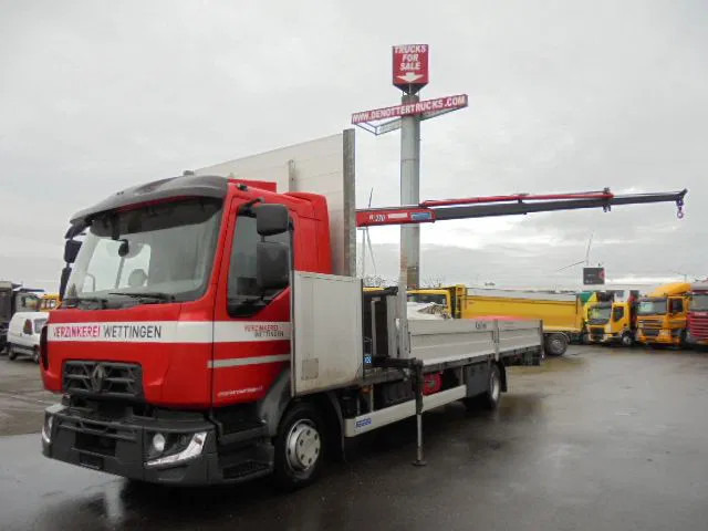 Renault Midlum 240 D12 - Camion plateau, Camion grue: photos 1 Renault Midlum 240 D12 - Camion plateau, Camion grue: photos 1