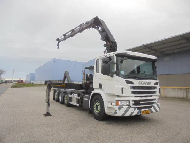Scania P370 8X2 HAAK + KRAAN NL TRUCK LOW KM - Camion ampliroll, Camion grue: photos 3 Scania P370 8X2 HAAK + KRAAN NL TRUCK LOW KM - Camion ampliroll, Camion grue: photos 3