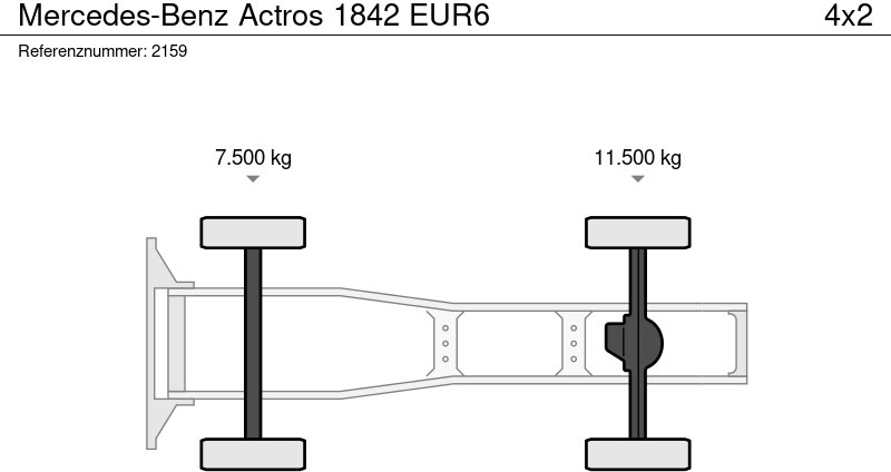 Tracteur routier Mercedes-Benz Actros 1842 EUR6: photos 19 Tracteur routier Mercedes-Benz Actros 1842 EUR6: photos 19