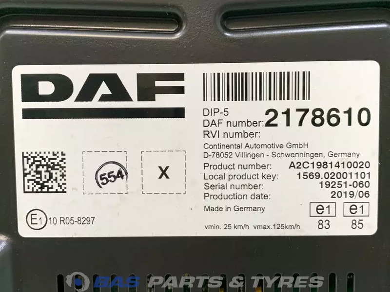 DAF CF Euro 6 Combi-Instrument DAF 2178610 - Panel de instrumentos pour Camion: photos 3 DAF CF Euro 6 Combi-Instrument DAF 2178610 - Panel de instrumentos pour Camion: photos 3