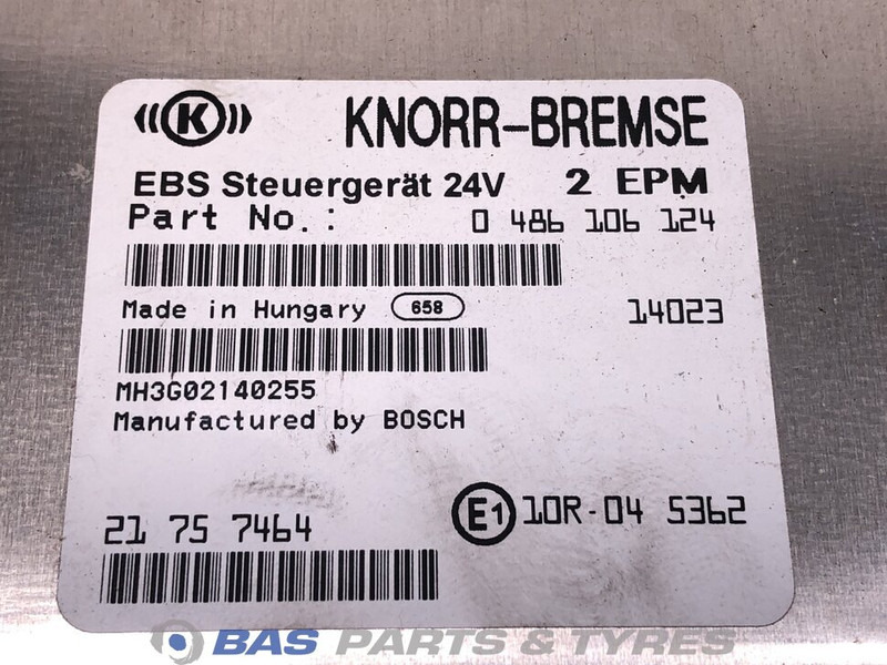 Renault Regeleenheid EBS Renault 7421377527 - Bloc de gestion pour Camion: photos 3 Renault Regeleenheid EBS Renault 7421377527 - Bloc de gestion pour Camion: photos 3