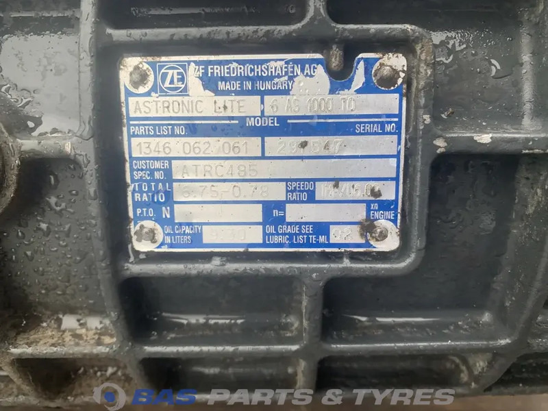 ZF LF Euro 6 DAF 6AS1000 TO Versnellingsbak 6AS1000 TO - Boîte de vitesse pour Camion: photos 5 ZF LF Euro 6 DAF 6AS1000 TO Versnellingsbak 6AS1000 TO - Boîte de vitesse pour Camion: photos 5